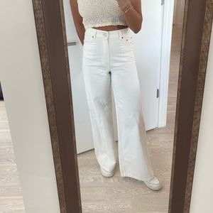 White Wide Leg Jeans